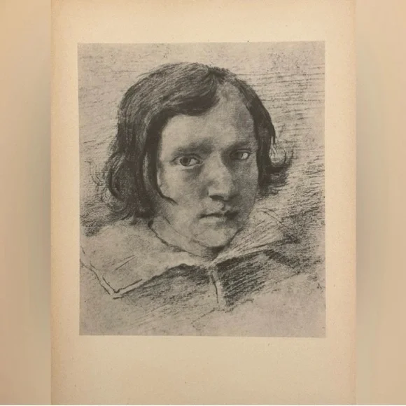 CHILD Giovanni Gian Lorenzo Bernini Fine Art Print Antique Original Vintage 40’s